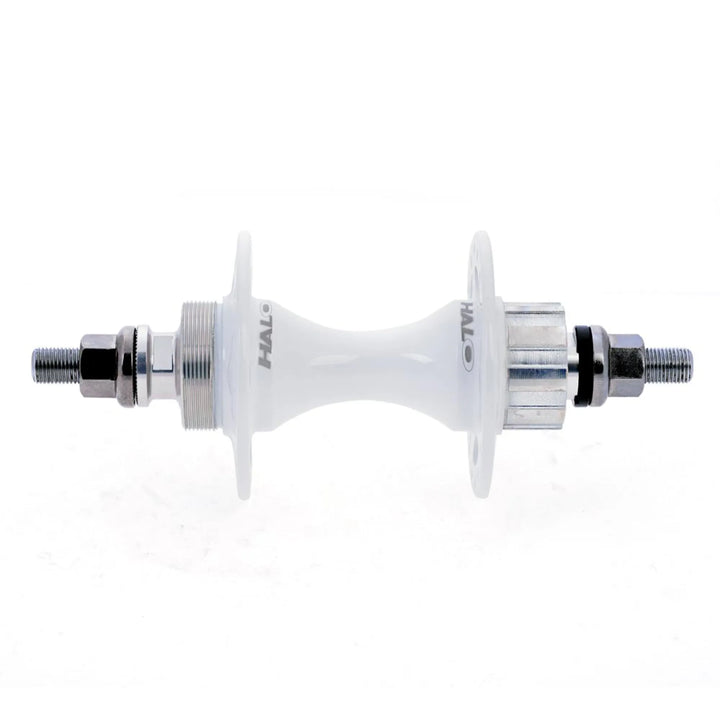 Halo Rear Fix-G Track Hubs White 32h