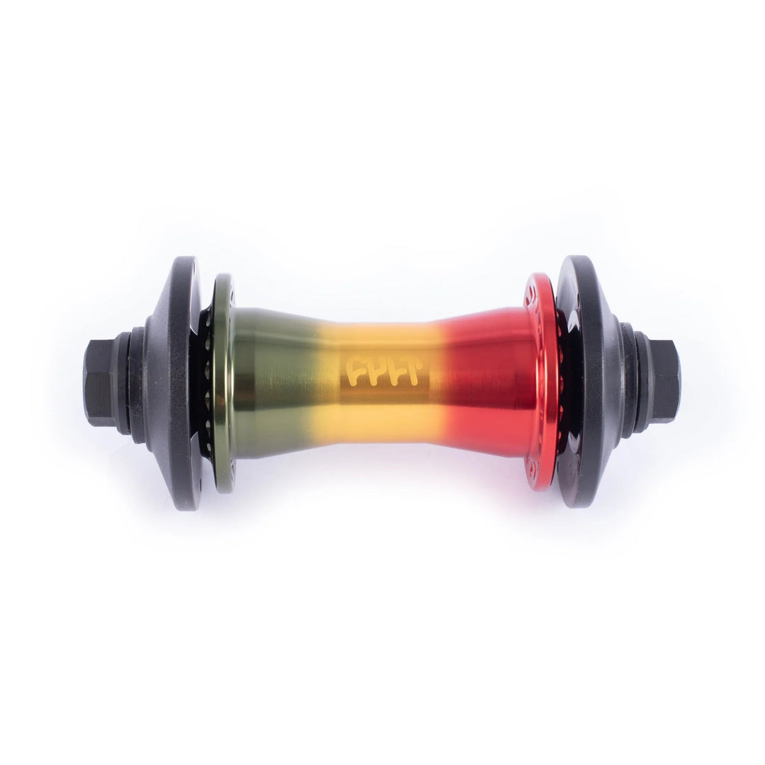 Cult Crew Front Hub / Hubguards Rasta 10mm 3/8"
