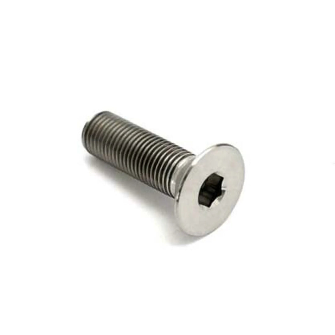TLC Bikes Solid Titanium Crank Spindle Bolt Natural Single