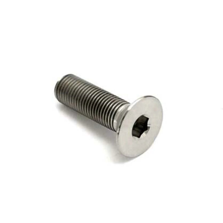 TLC Bikes Solid Titanium Crank Spindle Bolt Natural Single