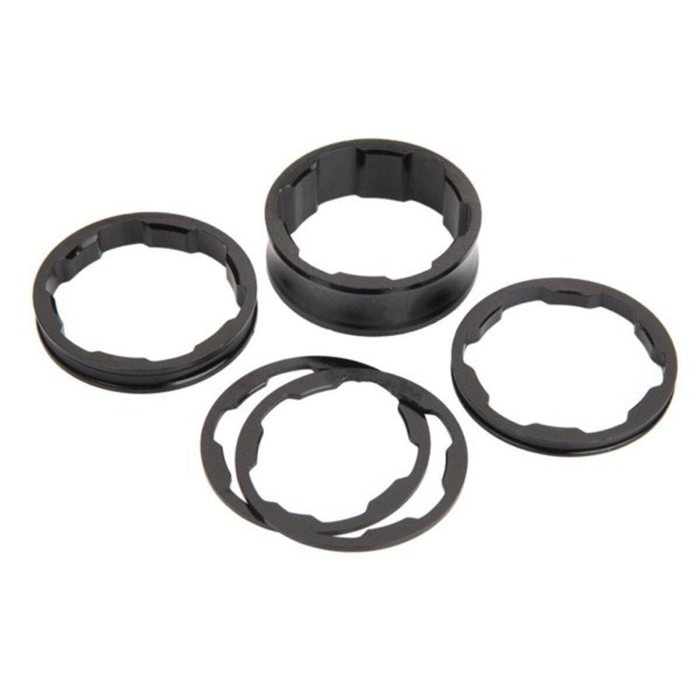 Box Two Stem Spacers Black 1"