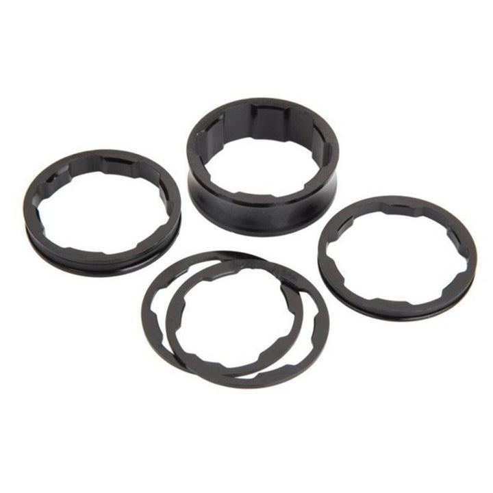 Box Two Stem Spacers Black 1"