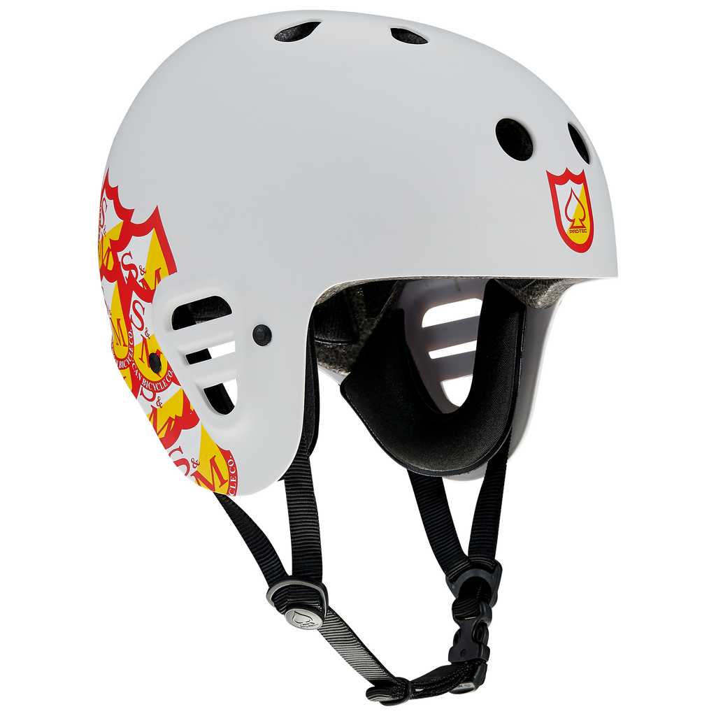 PRO-TEC FULL CUT CERTIFIED HELMET S&amp;M SHIELD SIG EDITION LIGHT GREY