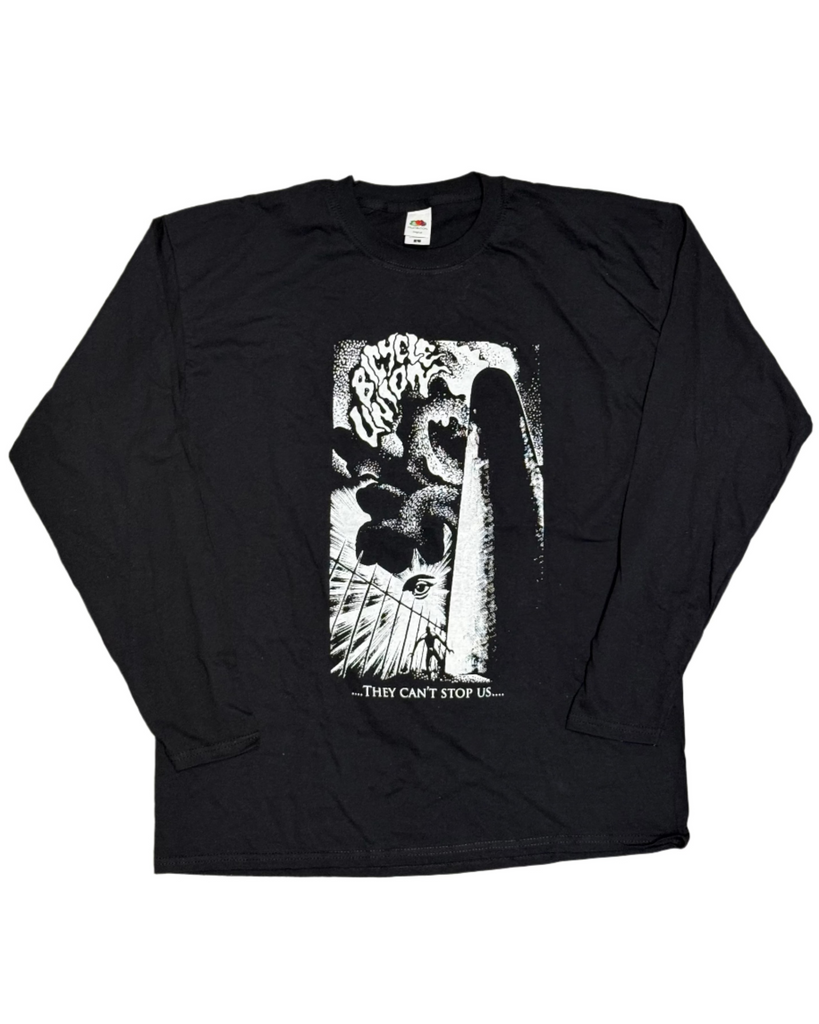UNION STOP US LONGSLEEVE T-SHIRT BLACK