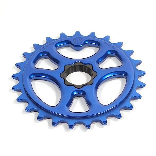 Profile Galaxy Spline Drive Sprocket 22mm Blue