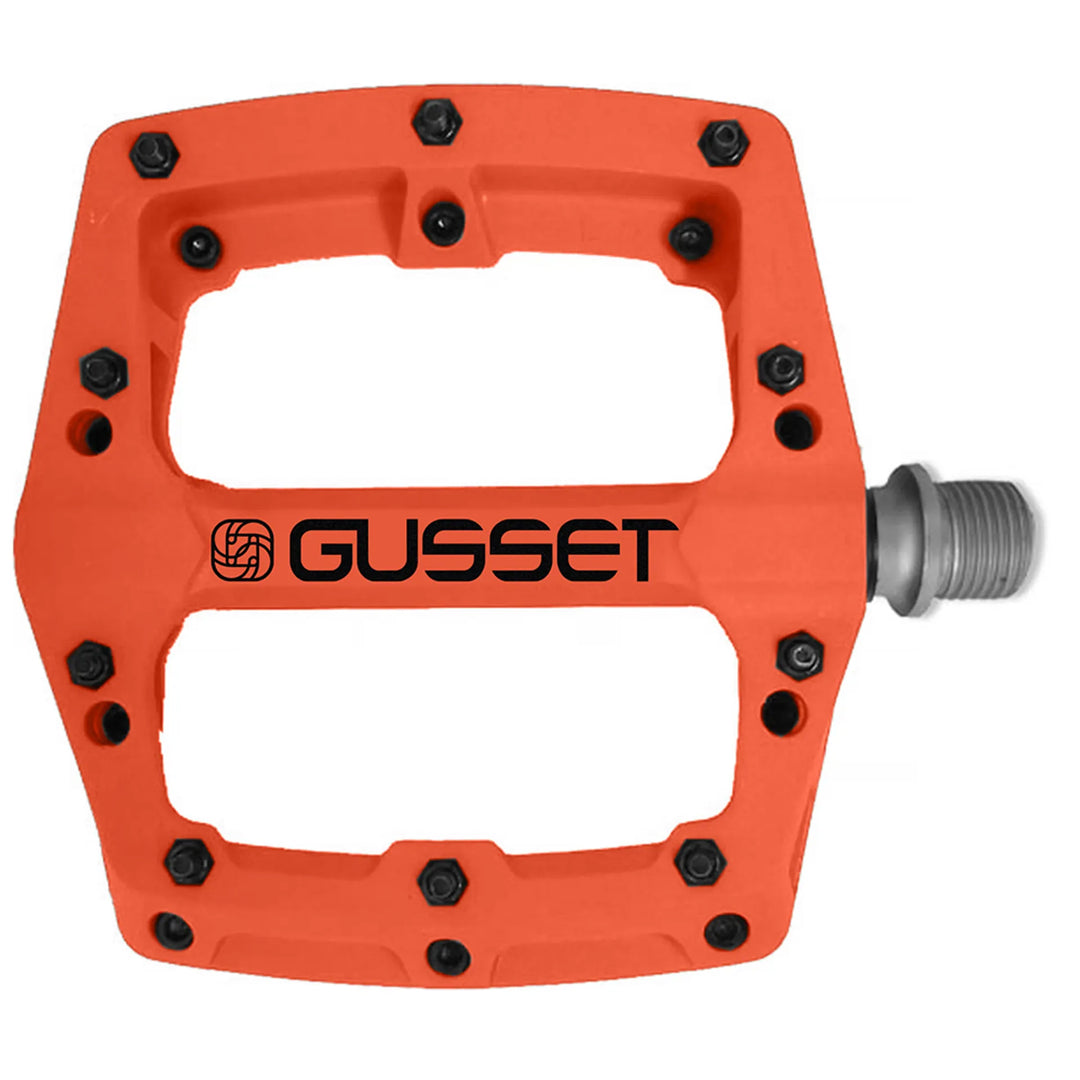 gusset pedals Gusset Slim Jim Nylon Pedals Orange 9/16 – Custom Riders