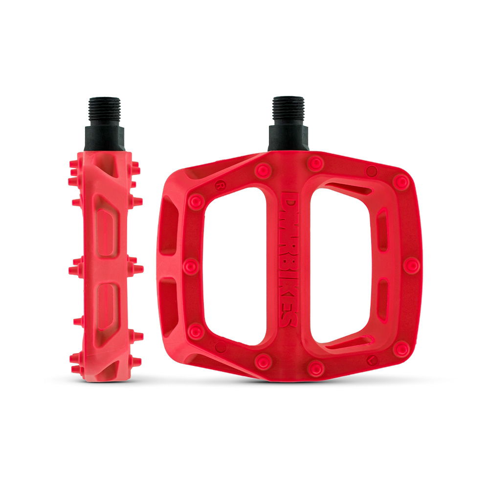 DMR V6 Plastic Pedal Cro-Mo Axle Red 97mm x 102mm