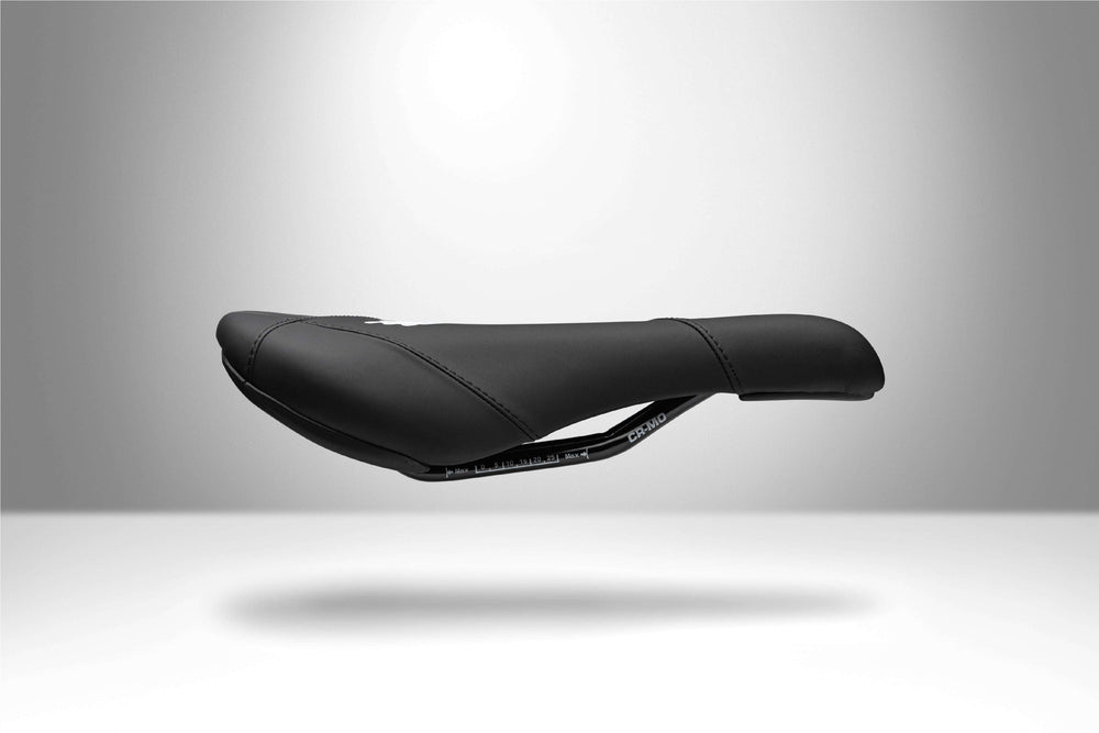 Title MTB JS1 mountain bike saddle chromoly rails side view seat