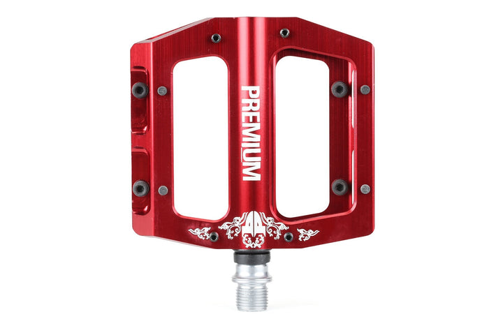Premium Pedal PP Slim Alloy 9/16" Red