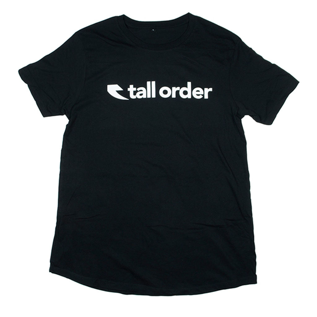 Custom Riders Font Tall Order Font T-shirt Black – Custom Riders