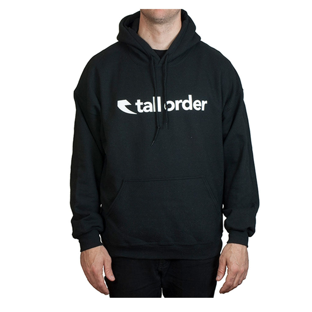 Tall Order Font hooded Sweatshirt Black – Custom Riders