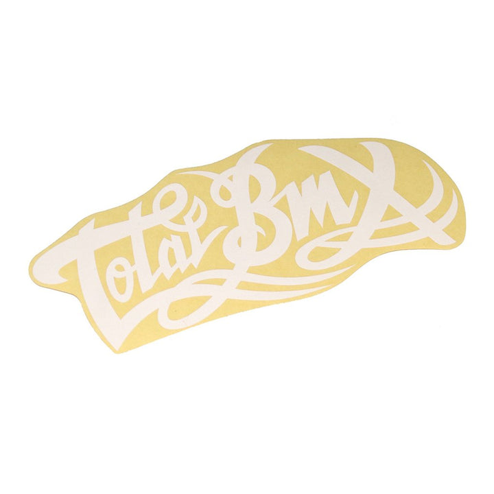 Total BMX Stickers White