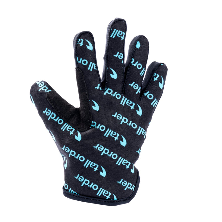 Tall Order Barspin Print Youth Glove Black Teal Print