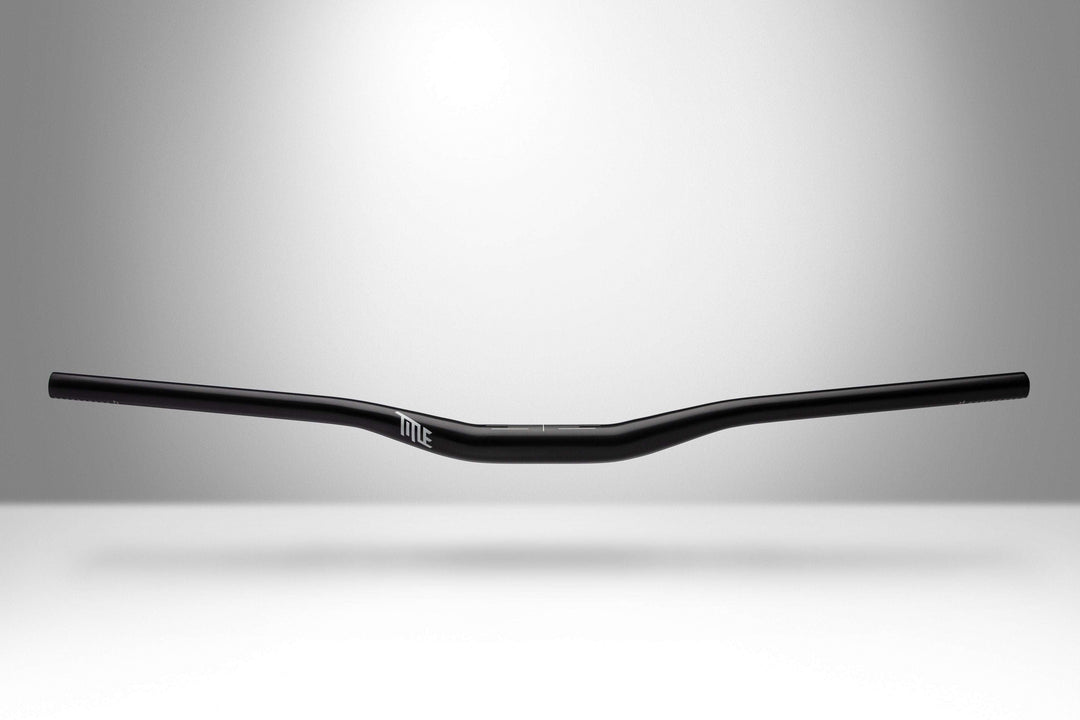 AH1 31.8 - Title MTB black aluminum mountain bike handlebar 25mm rise 