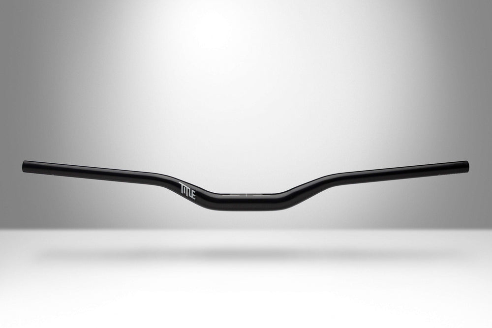 AH1 31.8 - Title MTB black aluminum mountain bike handlebar 38mm rise 