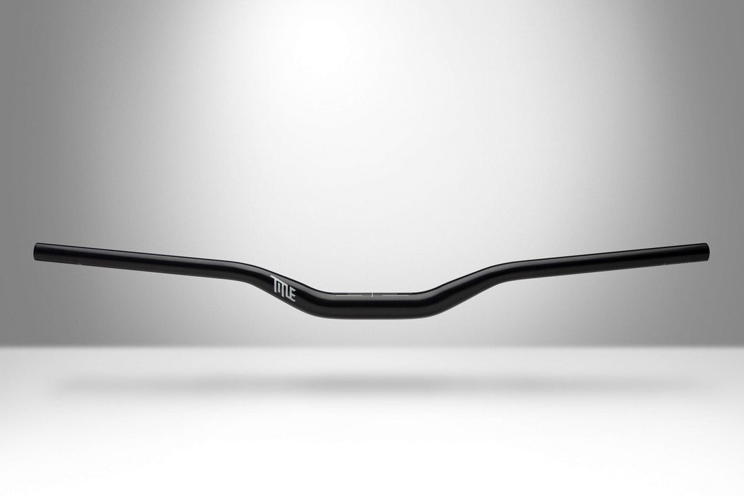 AH1 31.8 - Title MTB black aluminum mountain bike handlebar 38mm rise 