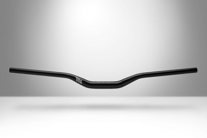 AH1 31.8 - Title MTB black aluminum mountain bike handlebar 38mm rise 