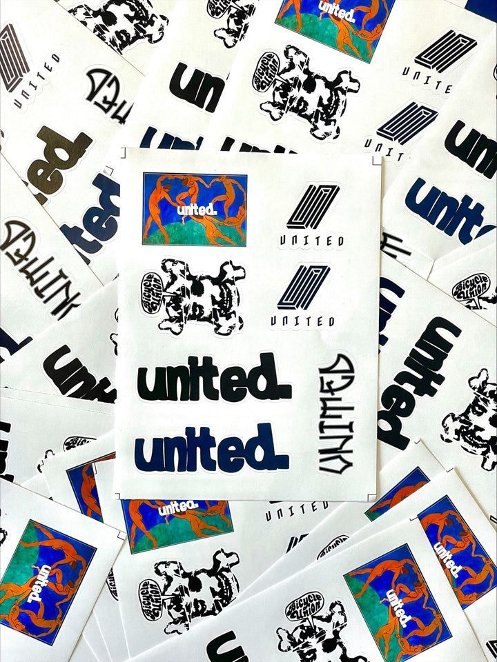 United Coastin Sticker Sheet 6" x 8"