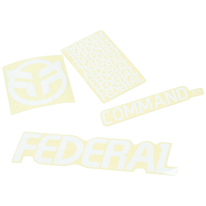 Federal Command ICS Frame Sticker Set White