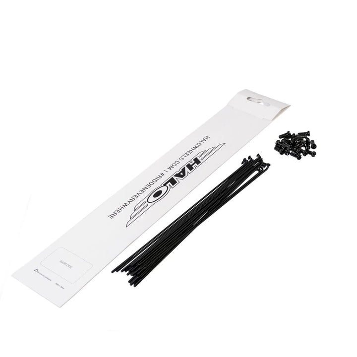 Halo Double Butted Spokes 20 Pack Black