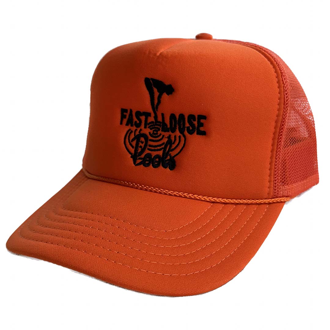 Fast And Loose Pool Haven Trucker Cap - Orange