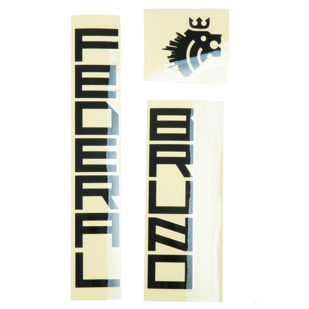 Federal Bruno 3 Frame Sticker Set Black