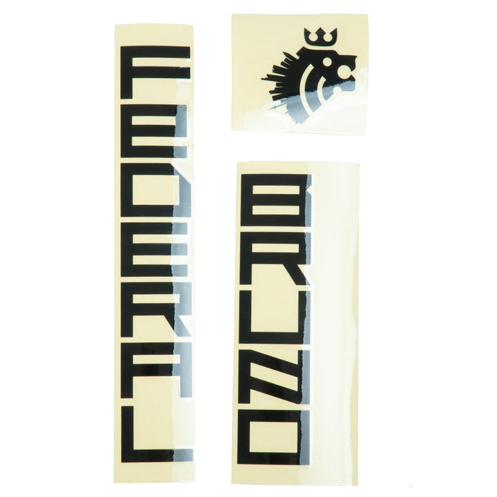 Federal Bruno 3 Frame Sticker Set Black