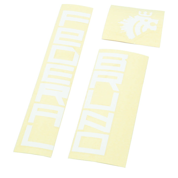 Federal Bruno 3 Frame Sticker Set White