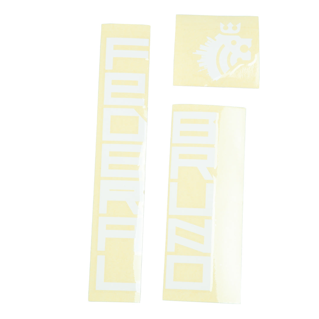 Federal Bruno 3 Frame Sticker Set White