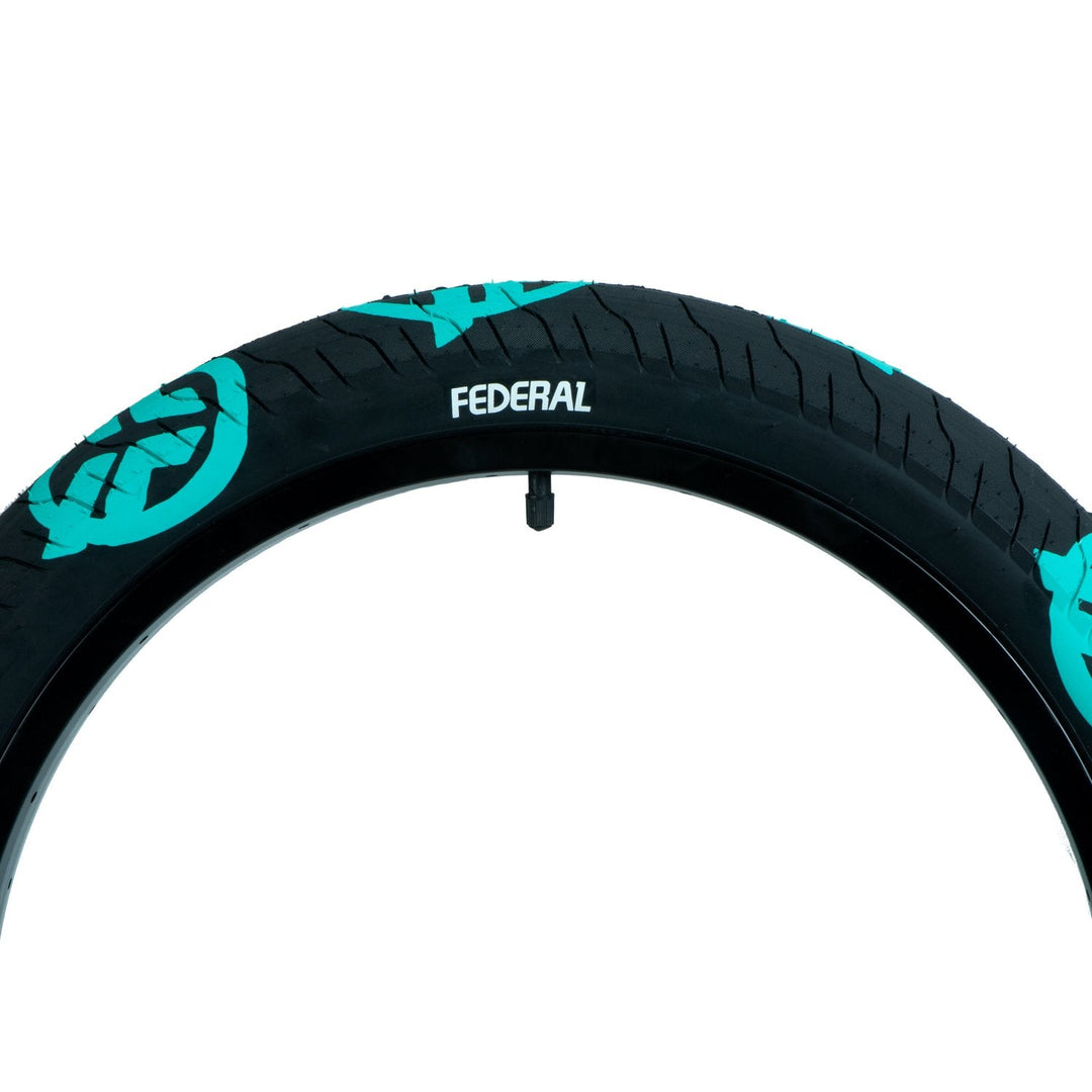 Federal Command LP Tyre 20" Black / Teal Logos 2.40"