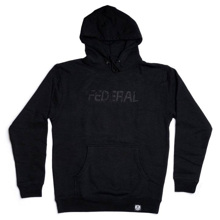 Federal Embroidered Hoodie Black