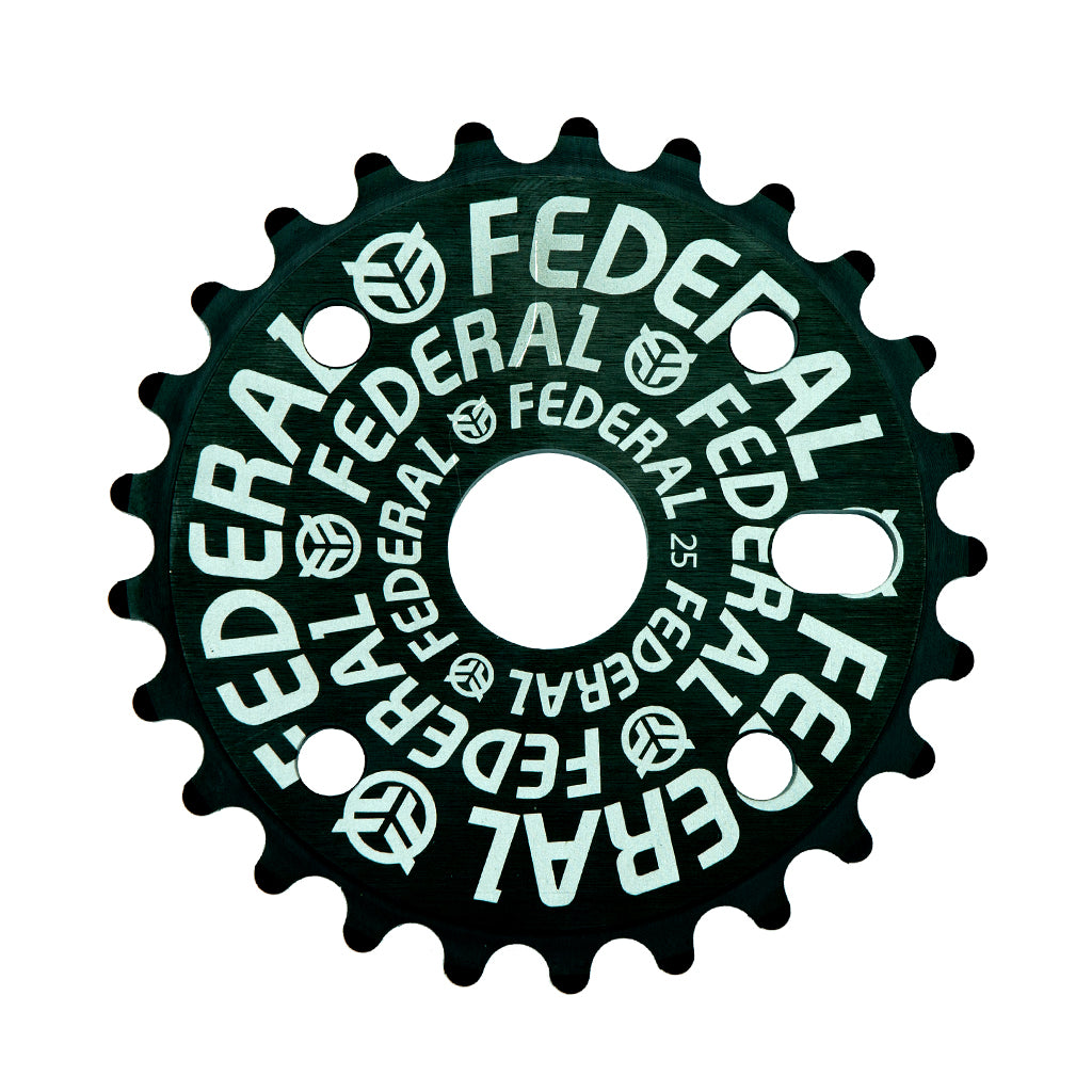 Federal Logo Solid Sprocket Black