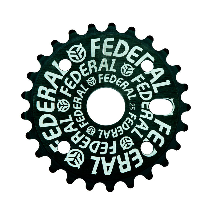Federal Logo Solid Sprocket Black