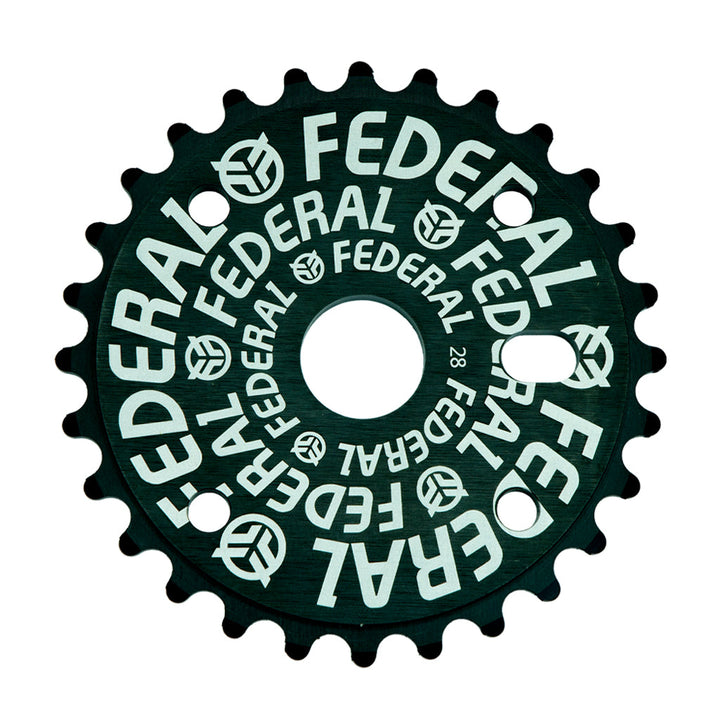 Federal Logo Solid Sprocket Black