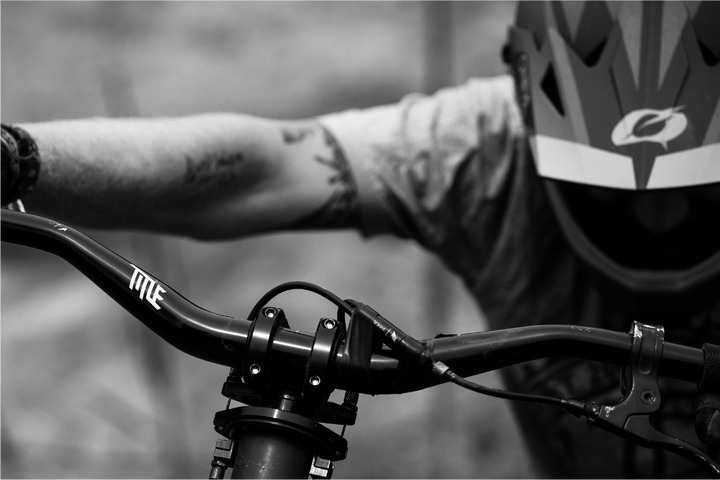 G1 Gyro System - Title MTB mounted on mountain bike slopestyle