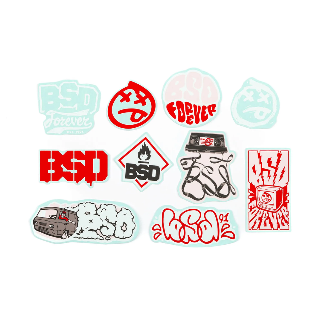 BSD Assorted 2024 Sticker 10 Pack