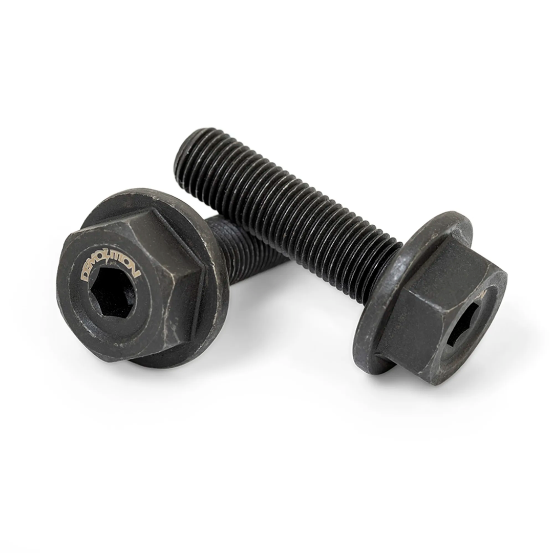 Demolition Whistler Hub Spares Black front bolts 10mm