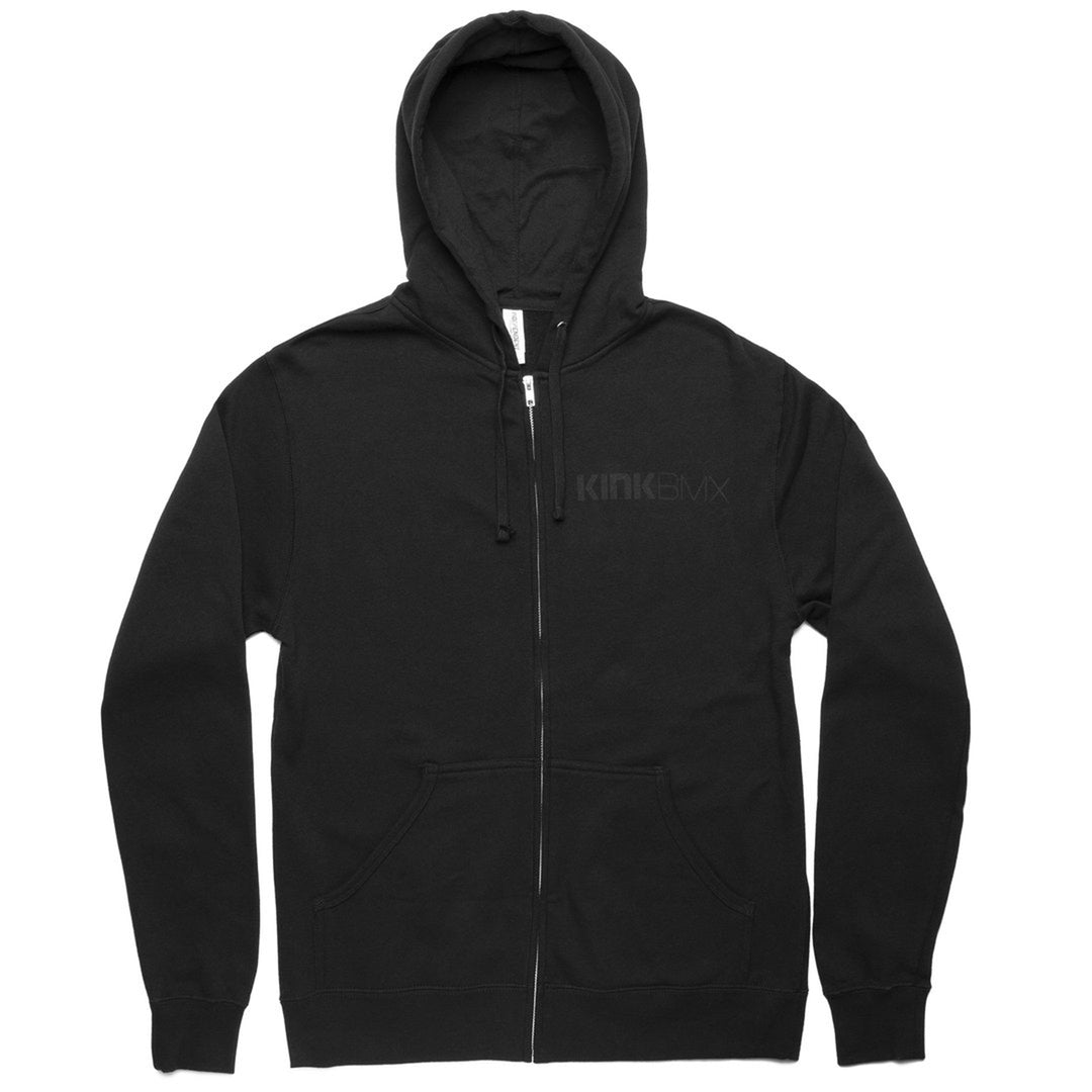 Kink Blackout Zip Up Hoodie - Black | BMX