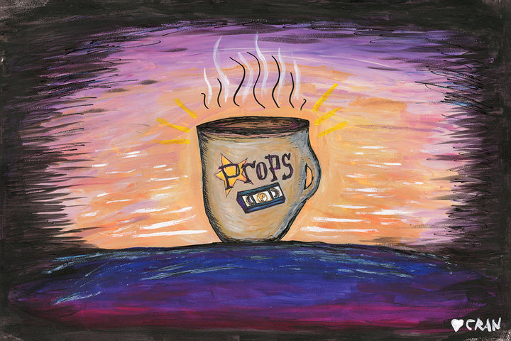 Props VHS & Coffee Poster 36"x24"
