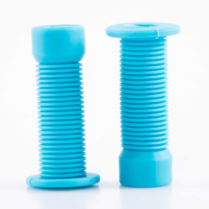 ODI Longneck Grips Schrader Valve Caps Light Blue Pair