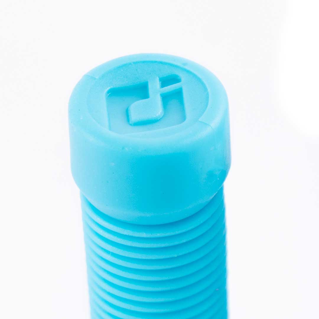 ODI Longneck Grips Schrader Valve Caps Light Blue Pair