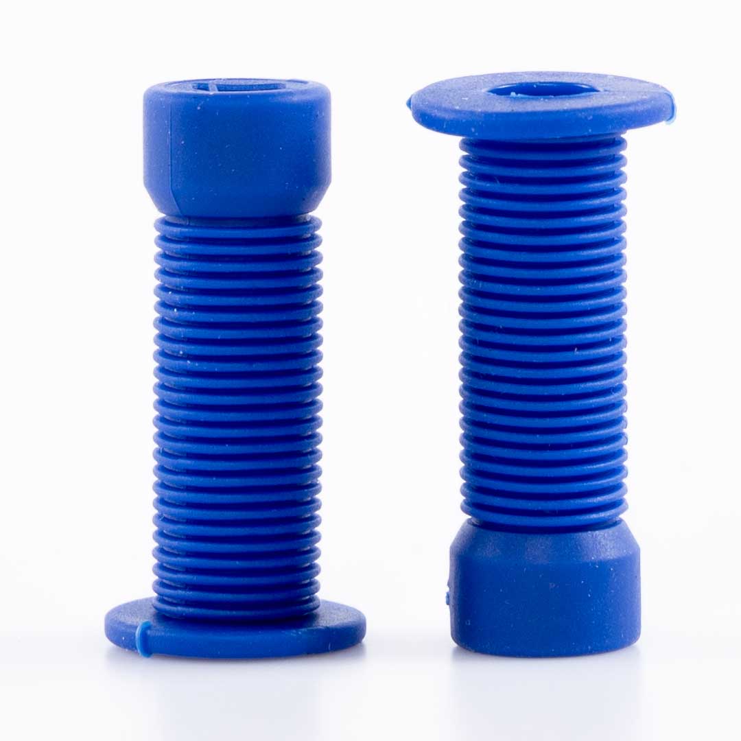 ODI Longneck Grips Schrader Valve Caps Dark Blue Pair