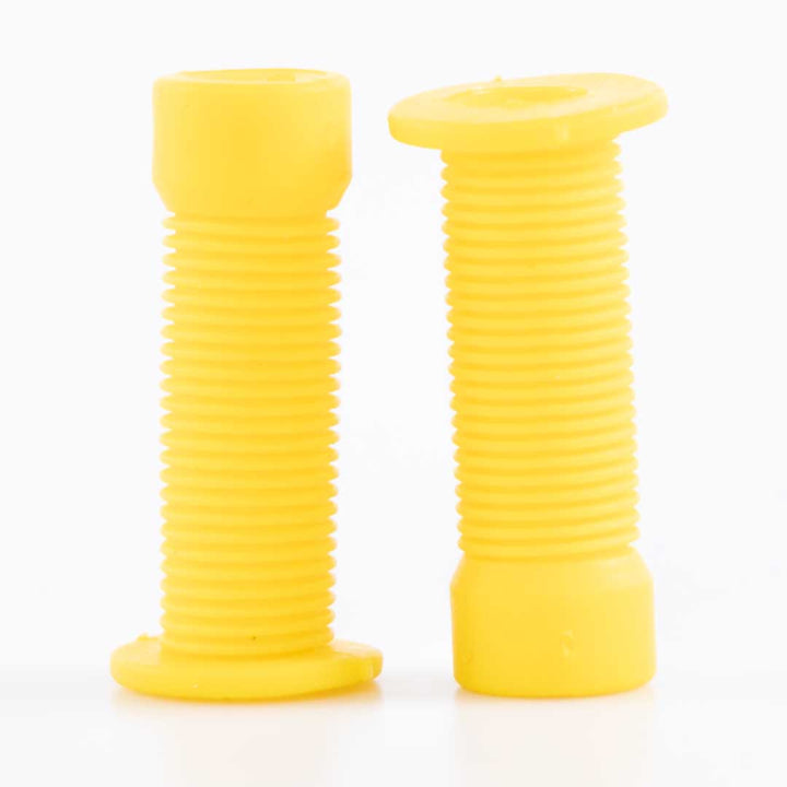 ODI Longneck Grips Schrader Valve Caps Yellow Pair