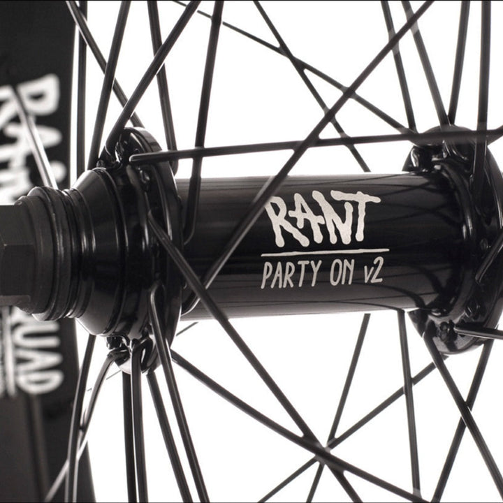 Rant Party On V2 Front Wheel Black 10mm