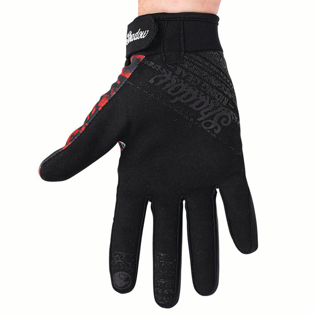Shadow Conspire Gloves Red Tie Dye