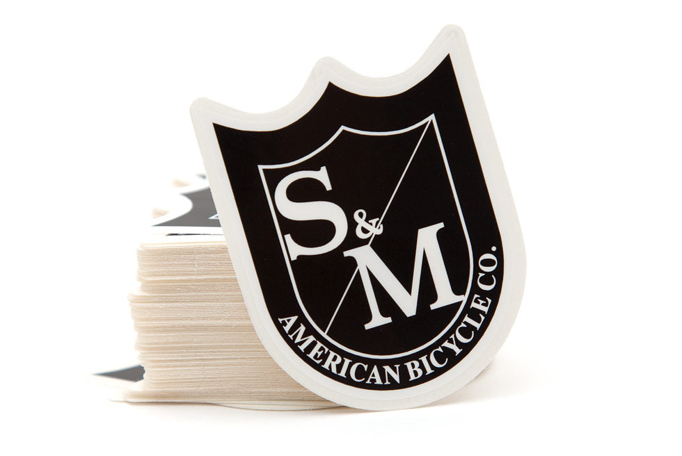 S&M Stickers Black Single – Custom Riders