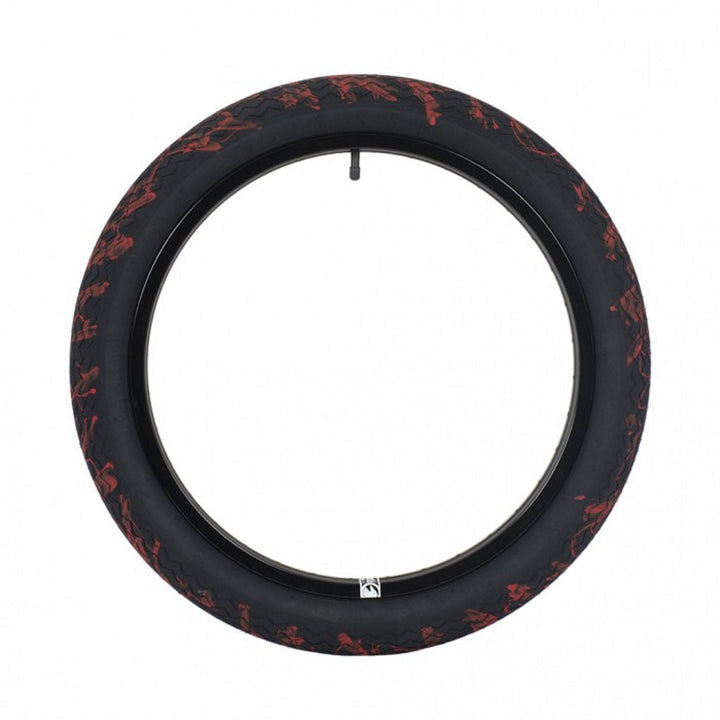 Subrosa Sawtooth Tyre 20" Black / Blood Splatter 2.35"