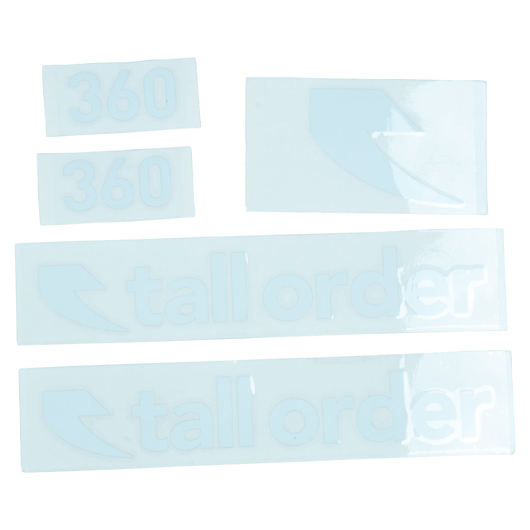 Tall order 360 Frame Stickers White