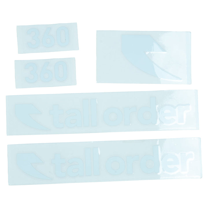 Tall order 360 Frame Stickers White