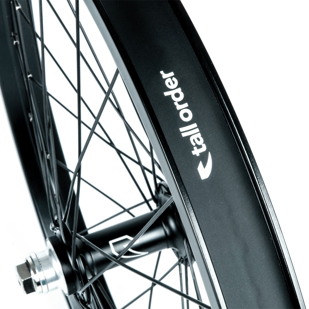 Tall Order Dynamics Front Wheel Black / Silver Spoke Nipples